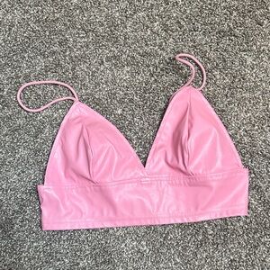 SHEIN Pink Triangle Bralette
